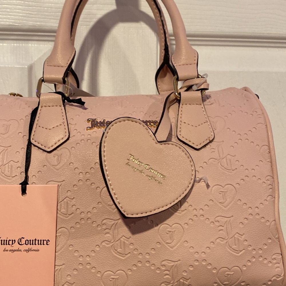 BNWT Juicy Couture Bestseller Fame Pink Satchel PRICE FIRM - Picture 2 of 8